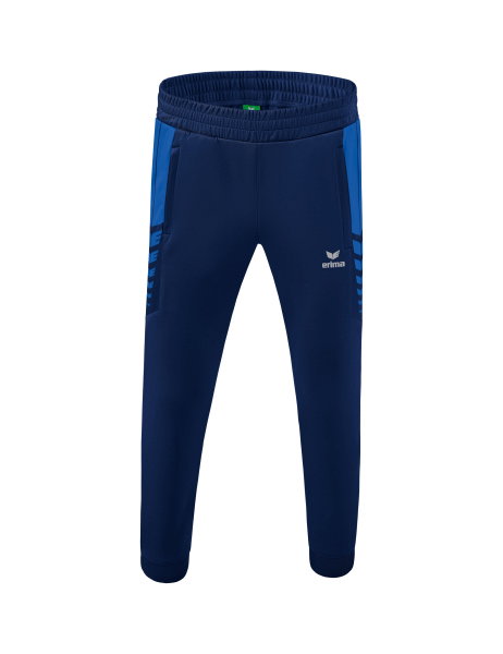 Erima Traingshose Six Wings Worker lang (100% Polyester, sportliche Passform) royalblau/navyblau Jungen